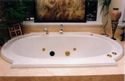Model Rope, Size 48x70, Installed whirlpool tub