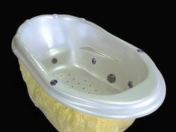 Drop in acrylic bath